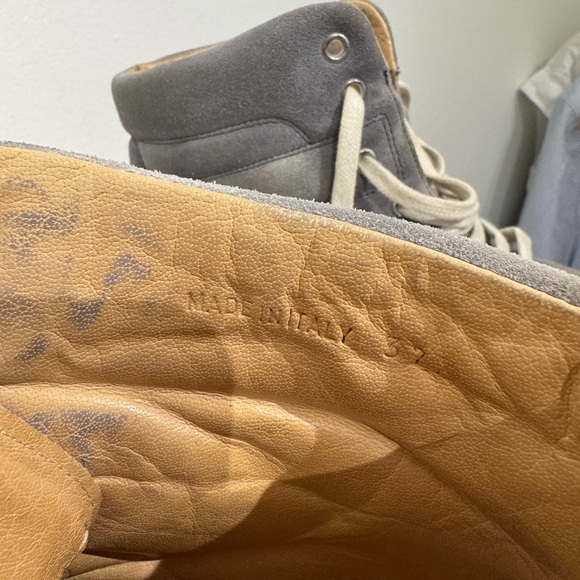 Mm6. Suede grey high top sneaker - Picture 4 of 6